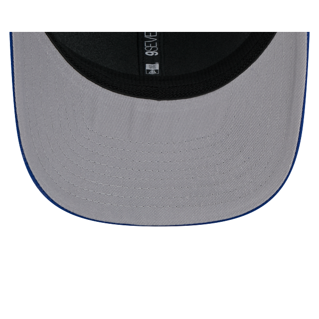 Edmonton Oilers NHL New Era Men Royal 9Seventy Trucker Snapback Hat product image 3, provided for visual reference and