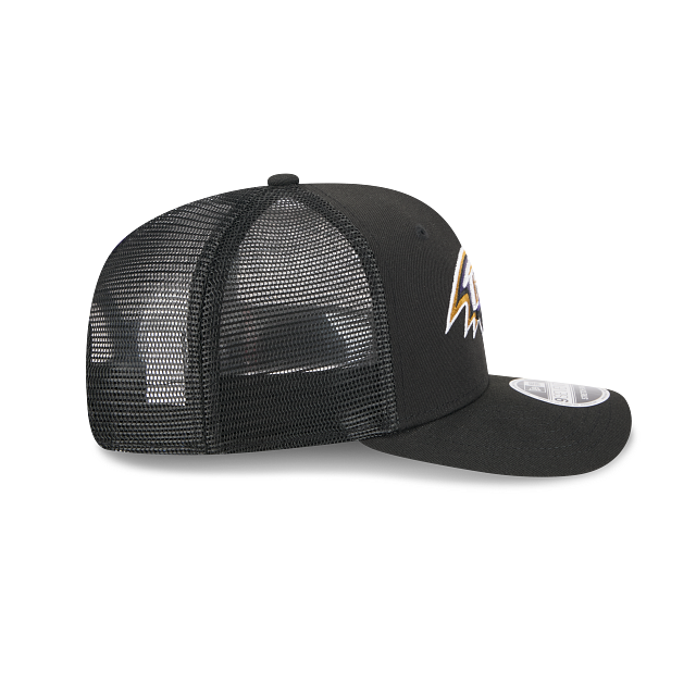 Baltimore Ravens NFL New Era Men Black 9Seventy Stretch Trucker Snapback product image 3, provided for visual reference and