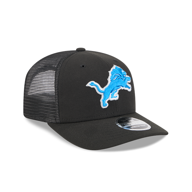 Detroit Lions NFL New Era Men Black 9Seventy Stretch Trucker Snapback product image 6, provided for visual reference and