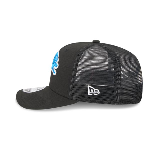 Detroit Lions NFL New Era Men Black 9Seventy Stretch Trucker Snapback product image 5, provided for visual reference and