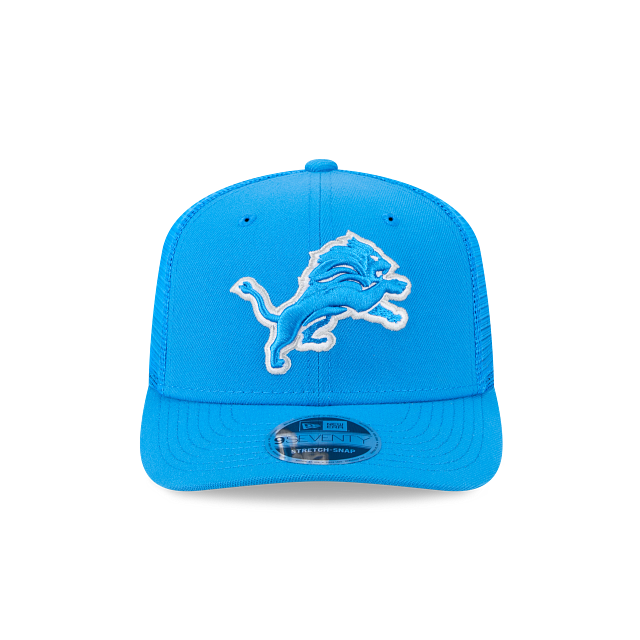 Detroit Lions NFL New Era Men Light Blue 9Seventy Stretch Trucker Snapback product image 7, provided for visual reference
