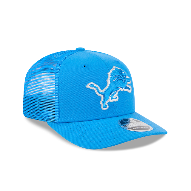 Detroit Lions NFL New Era Men Light Blue 9Seventy Stretch Trucker Snapback product image 6, provided for visual reference