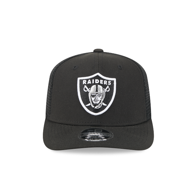 Las Vegas Raiders NFL New Era Men Black 9Seventy Stretch Trucker Snapback product image 7, provided for visual reference and