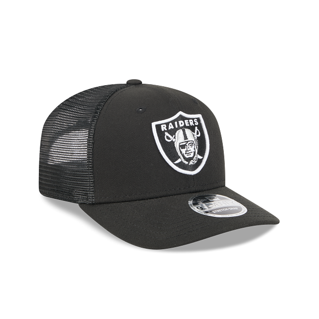 Las Vegas Raiders NFL New Era Men Black 9Seventy Stretch Trucker Snapback product image 6, provided for visual reference and