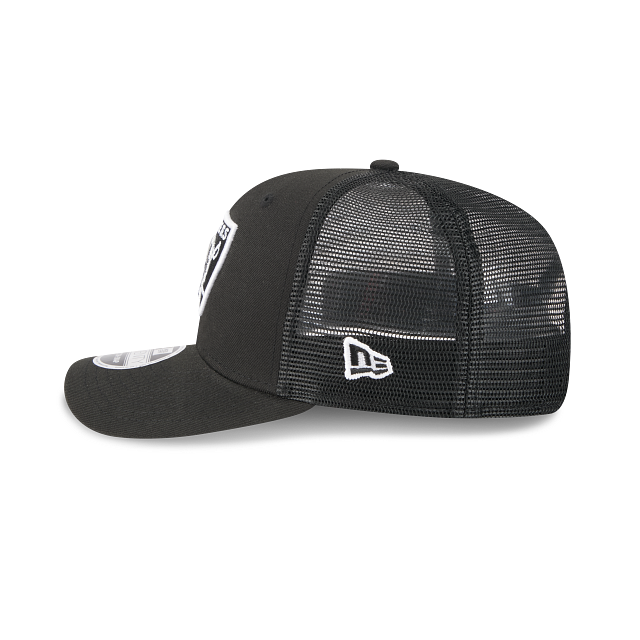 Las Vegas Raiders NFL New Era Men Black 9Seventy Stretch Trucker Snapback product image 5, provided for visual reference and