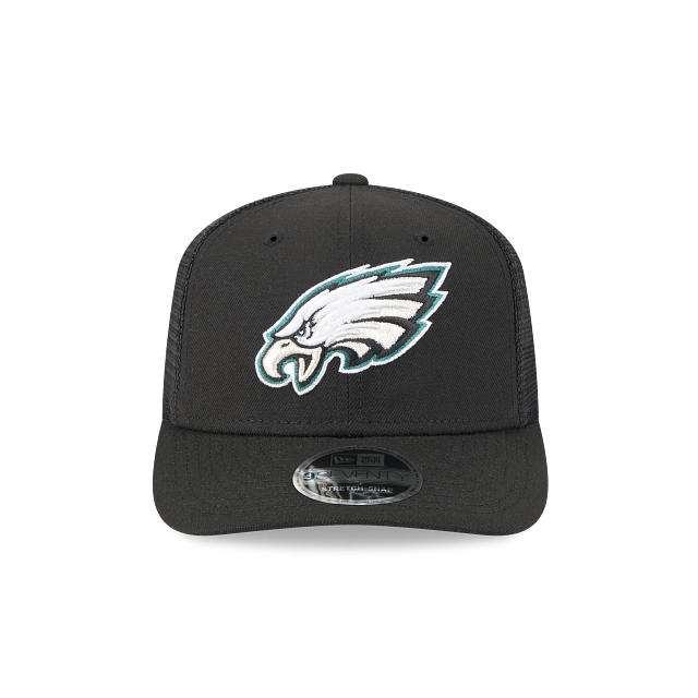 Philadelphia Eagles NFL New Era Men Black 9Seventy Stretch Trucker Snapback product image 7, provided for visual reference