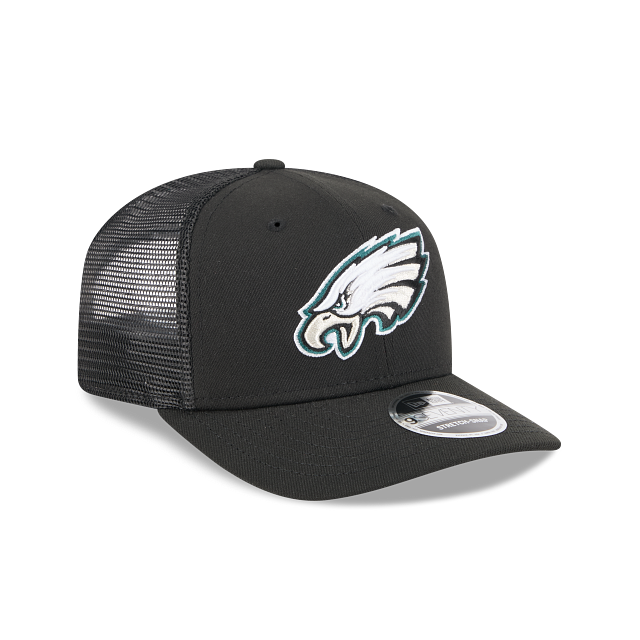 Philadelphia Eagles NFL New Era Men Black 9Seventy Stretch Trucker Snapback product image 6, provided for visual reference
