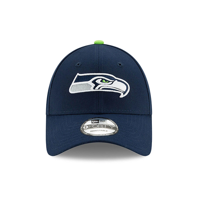 Seattle Seahawks NFL New Era Men Oceanside Blue 9Forty The League Adjustable Hat product image 6, provided for visual