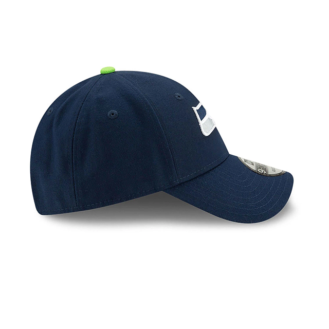 Seattle Seahawks NFL New Era Men Oceanside Blue 9Forty The League Adjustable Hat product image 3, provided for visual