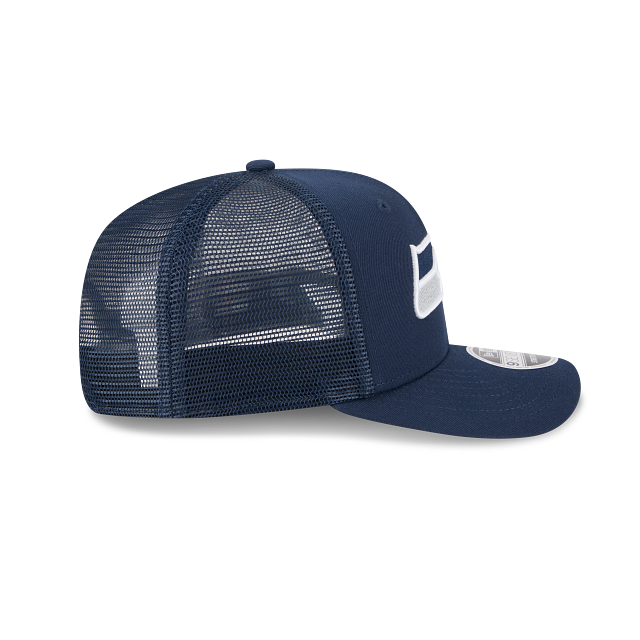 Seattle Seahawks NFL New Era Men Navy 9Seventy Stretch Trucker Snapback product image 4, provided for visual reference and