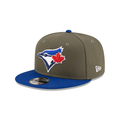 Toronto Blue Jays MLB New Era Men 9Fifty Olive/Navy Basic Snapback Hat product image 1, provided for visual reference and