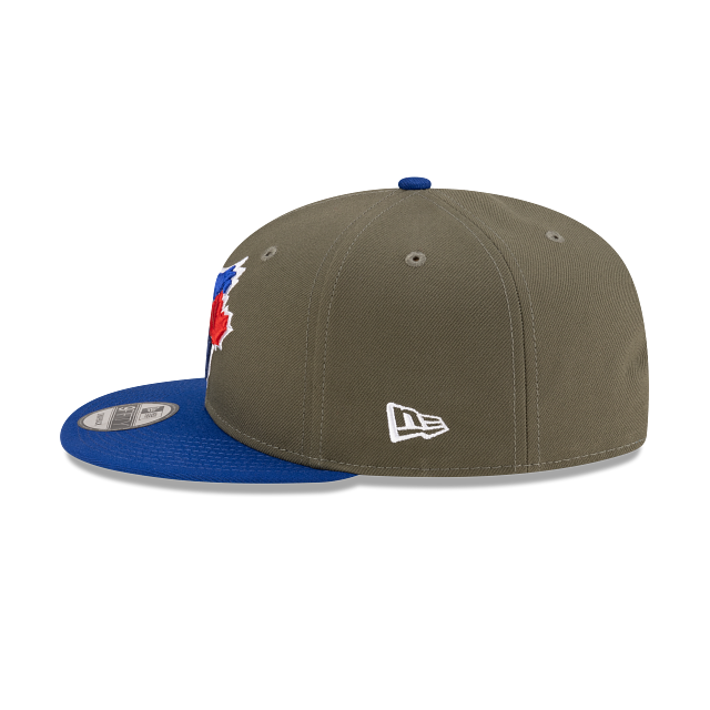 Toronto Blue Jays MLB New Era Men 9Fifty Olive/Navy Basic Snapback Hat product image 5, provided for visual reference and