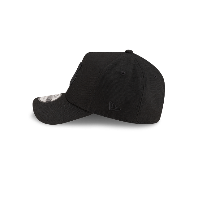Montreal Expos MLB New Era Men Black on Black 9Forty A-Frame Snapback product image 5, provided for visual reference and