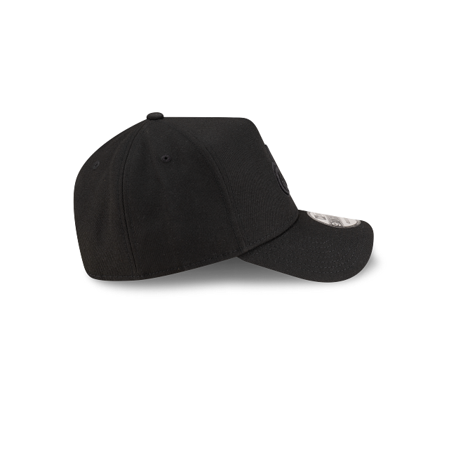 Montreal Expos MLB New Era Men Black on Black 9Forty A-Frame Snapback product image 4, provided for visual reference and
