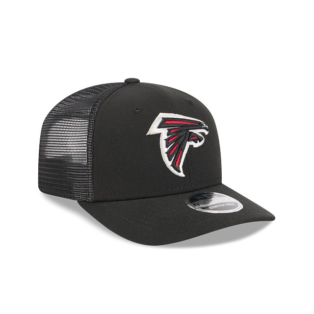 Atlanta Falcons NFL New Era Men Black 9Seventy Stretch Trucker Snapback product image 6, provided for visual reference and