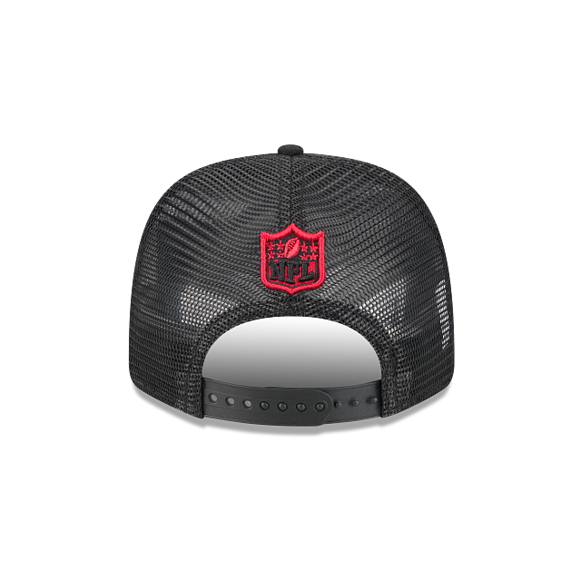 Atlanta Falcons NFL New Era Men Black 9Seventy Stretch Trucker Snapback product image 5, provided for visual reference and