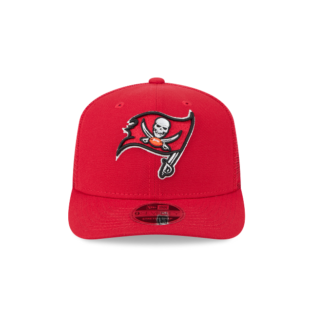 Tampa Bay Buccaneers NFL New Era Men Red 9Seventy Stretch Trucker Snapback product image 7, provided for visual reference