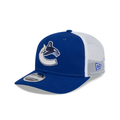 Vancouver Canucks NHL New Era Men Royal 9Seventy Trucker Snapback Hat product image 1, provided for visual reference and