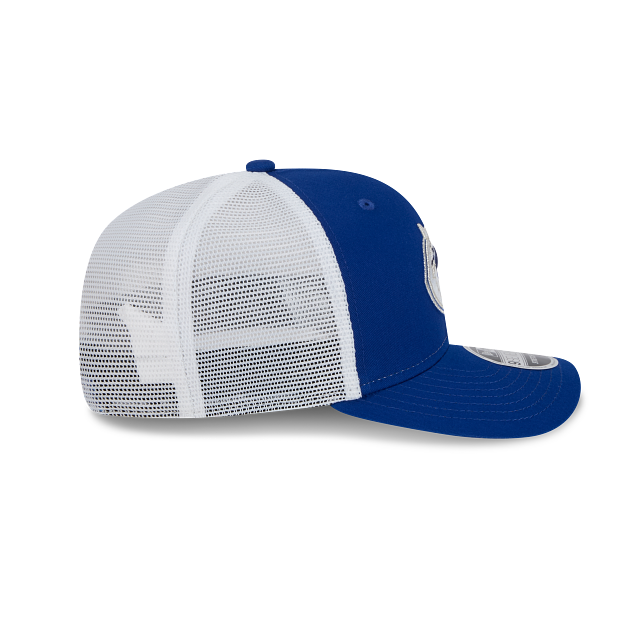 Vancouver Canucks NHL New Era Men Royal 9Seventy Trucker Snapback Hat product image 4, provided for visual reference and