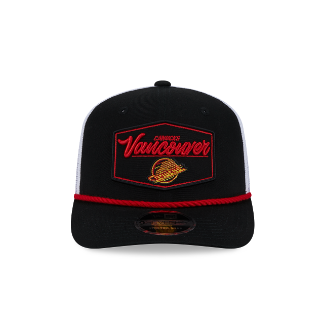 Vancouver Canucks NHL New Era Men Black 9Seventy Skate Logo Cord Snapback Hat product image 7, provided for visual reference