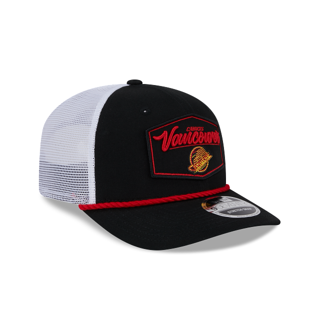 Vancouver Canucks NHL New Era Men Black 9Seventy Skate Logo Cord Snapback Hat product image 6, provided for visual reference