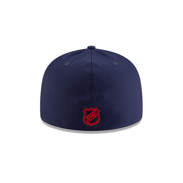 Montreal Canadiens NHL New Era Men Navy 59Fifty Fitted Hat product image 2, provided for visual reference and product detail