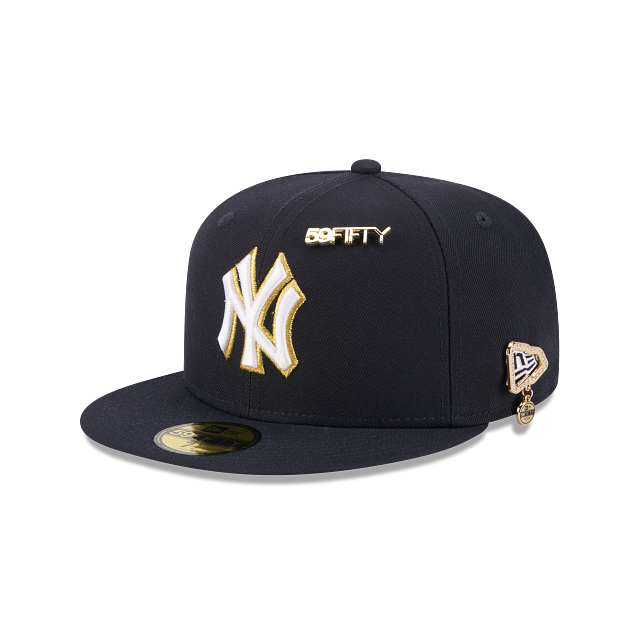 New York Yankees MLB New Era Men Navy 59Fifty Day FN Fitted Hat product image 1, provided for visual reference and product