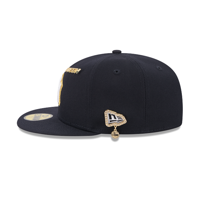 New York Yankees MLB New Era Men Navy 59Fifty Day FN Fitted Hat product image 5, provided for visual reference and product