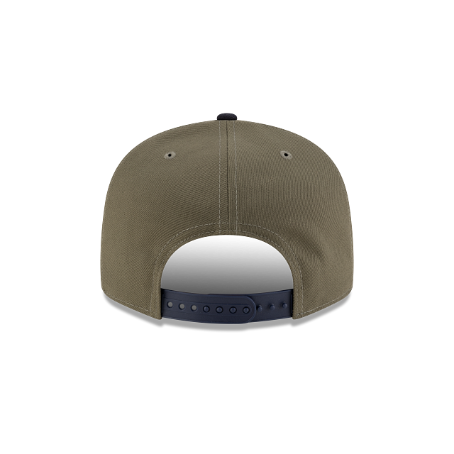 New York Yankees MLB New Era Men 9Fifty Olive/Navy Basic Snapback Hat product image 2, provided for visual reference and