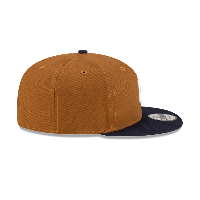 New York Yankees MLB New Era Men 9Fifty Peanut/Navy Basic Snapback Hat product image 6, provided for visual reference and