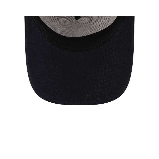 New York Yankees MLB New Era Men Khaki/Navy 9Forty A-Frame Snapback product image 3, provided for visual reference and