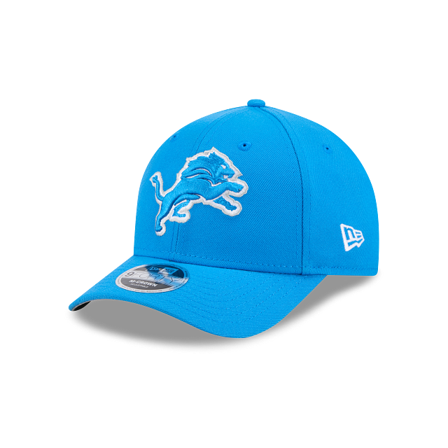 Detroit Lions NFL New Era Men Honolulu Blue 9FORTY M-Crown Snapback Game Hat product image 1, provided for visual reference