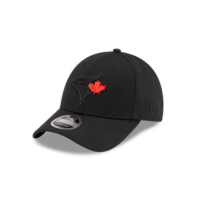 Toronto Blue Jays MLB New Era Men Black Red Leaf 9Forty Stretch Snap Snapback product image 1, provided for visual reference