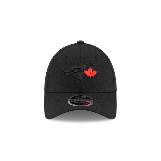 Toronto Blue Jays MLB New Era Men Black Red Leaf 9Forty Stretch Snap Snapback product image 7, provided for visual reference