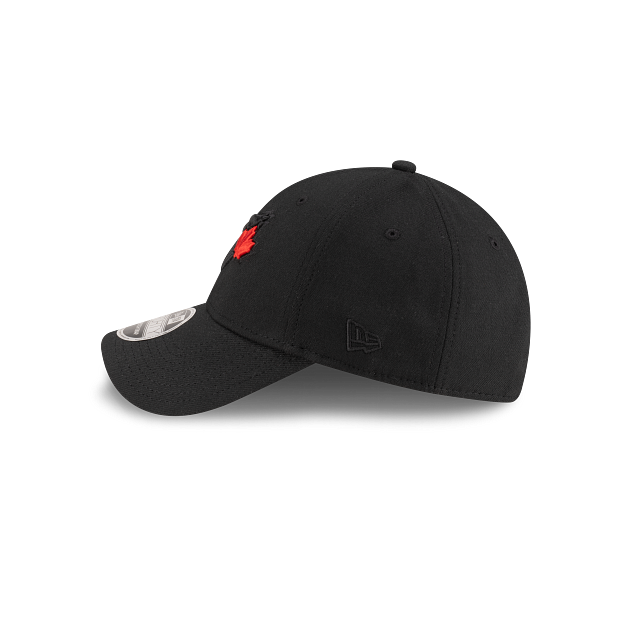 Toronto Blue Jays MLB New Era Men Black Red Leaf 9Forty Stretch Snap Snapback product image 5, provided for visual reference