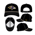Baltimore Ravens NFL New Era Men Black 9Seventy Multi-Rope Stretch Snapback Hat product image 1, provided for visual