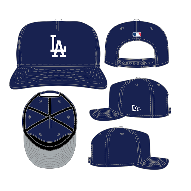 Los Angeles Dodgers MLB New Era Men Navy 19Twenty Player Replica Snapback product image 1, provided for visual reference and