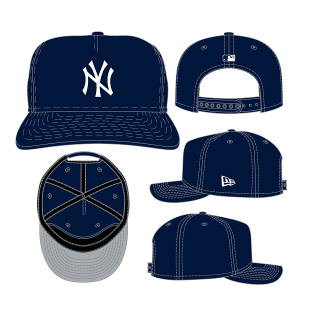 New York Yankees MLB New Era Men Navy 19Twenty Player Replica Snapback product image 1, provided for visual reference and