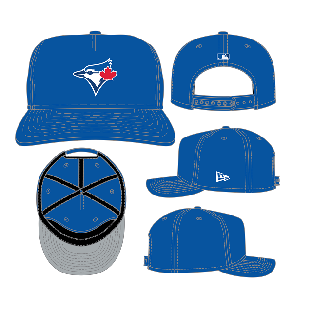 Toronto Blue Jays MLB New Era Men Royal 19Twenty Player Replica Snapback product image 1, provided for visual reference and