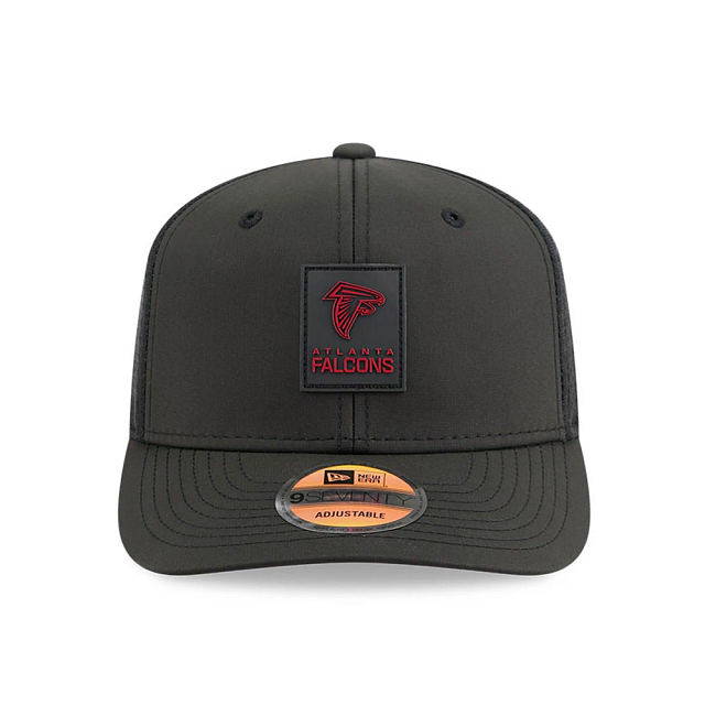 Atlanta Falcons NFL New Era Men Black 9Seventy 2025 Sideline Hot Weather Trucker Snapback product image 4, provided for