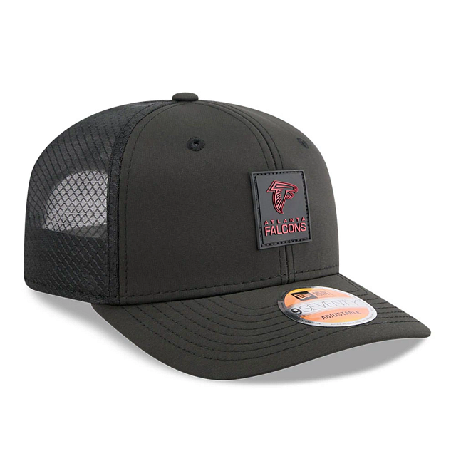Atlanta Falcons NFL New Era Men Black 9Seventy 2025 Sideline Hot Weather Trucker Snapback product image 6, provided for