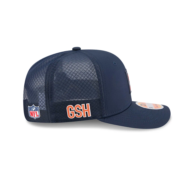 Chicago Bears NFL New Era Men Navy 9Seventy 2025 Sideline Hot Weather Trucker Snapback product image 5, provided for visual