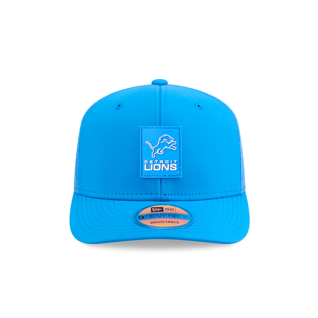 Detroit Lions NFL New Era Men Honolulu Blue 9Seventy 2025 Sideline Hot Weather Trucker Snapback product image 6, provided