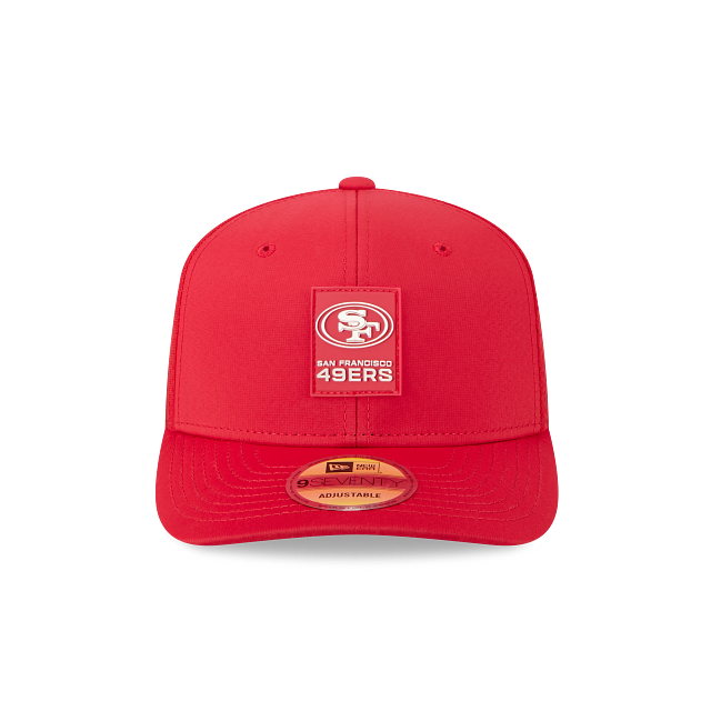 San Francisco 49ers NFL New Era Men Red 9Seventy 2025 Sideline Hot Weather Trucker Snapback product image 3, provided for