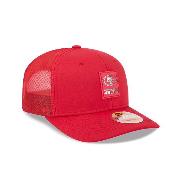 San Francisco 49ers NFL New Era Men Red 9Seventy 2025 Sideline Hot Weather Trucker Snapback product image 7, provided for