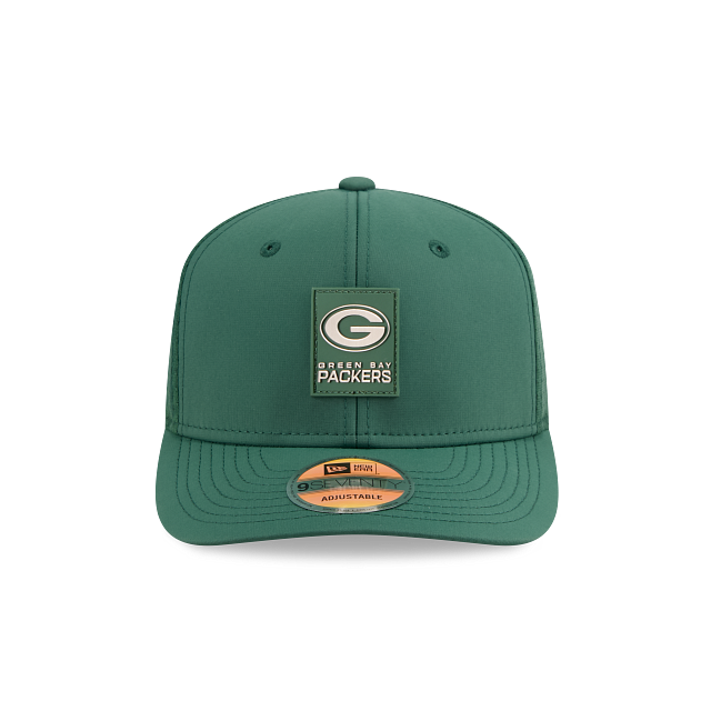 Green Bay Packers NFL New Era Men Green 9Seventy 2025 Sideline Hot Weather Trucker Snapback product image 3, provided for