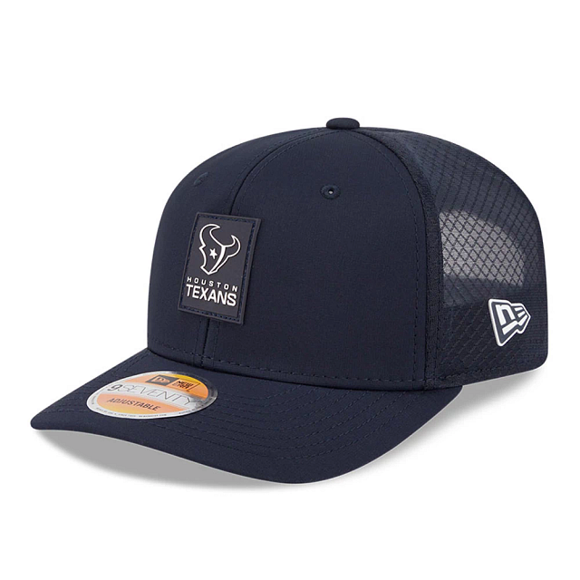 Houston Texans NFL New Era Men Navy 9Seventy 2025 Sideline Hot Weather Trucker Snapback product image 1, provided for visual