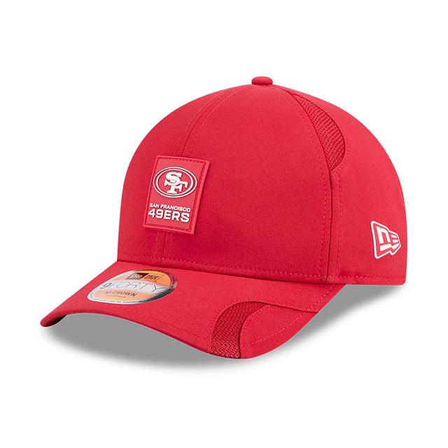 San Francisco 49ers NFL New Era Men Red 9Forty 2025 Sideline M-Crown Snapback product image 1, provided for visual reference