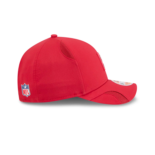 San Francisco 49ers NFL New Era Men Red 9Forty 2025 Sideline M-Crown Snapback product image 6, provided for visual reference