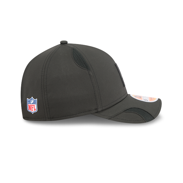 Las Vegas Raiders NFL New Era Men Black 9Forty 2025 Sideline M-Crown Snapback product image 7, provided for visual reference
